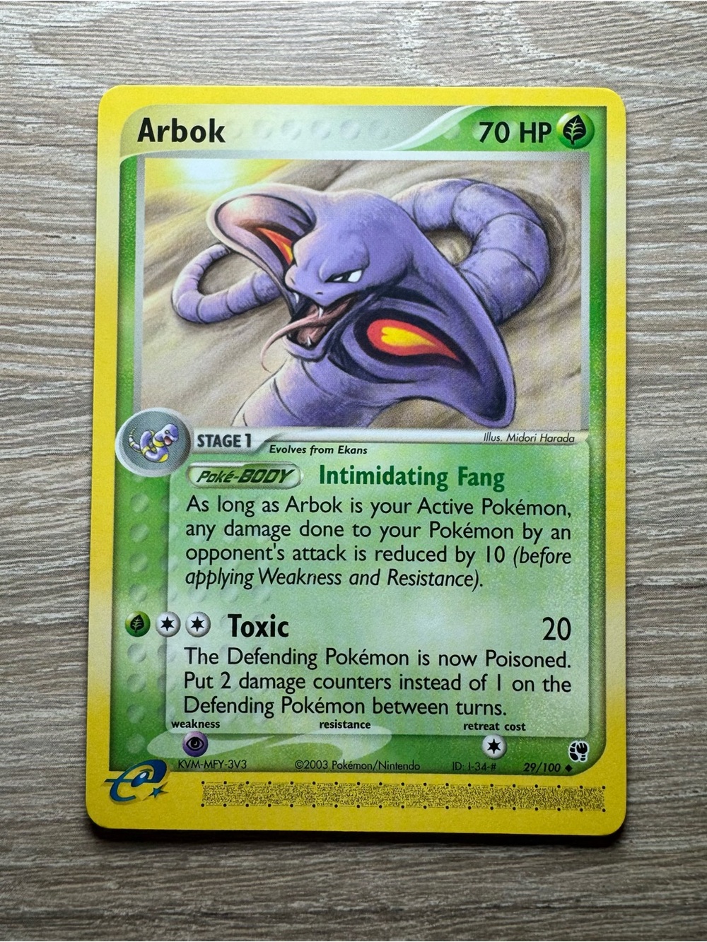 Arbok #29/Pokemon Sandstorm